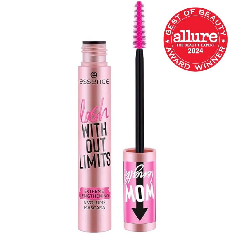 Essence Lash Without Limits Mascara - Extreme Lengthening & Volume, Extra Black | Vegan & Cruelty-Free