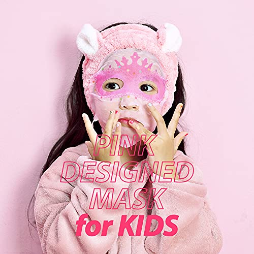 peach and Kids Face Mask, Spa Day Kit for Girls, Korean Skincare for Toddler, Birthday, Christmas Gifts for Teens, Sleepover Party, Stocking Stuffers, Pack of 10