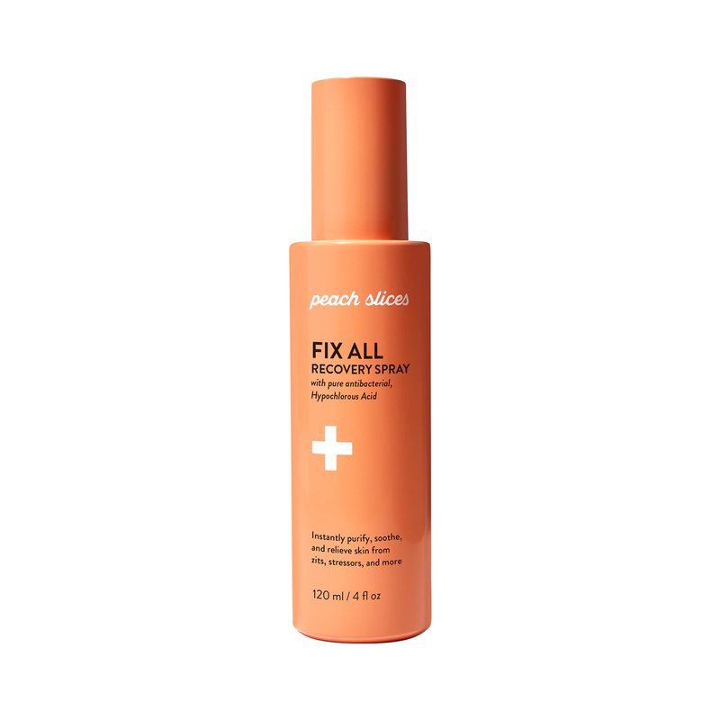 Peach Slices - Fix All Recovery Spray (4 oz) - Purify, Soothe, & Relieve - Zits, Stressors, & Redness - Hypochlorous Acid Spray - Electrolyzed Water - Vegan & Cruelty Free - Korean Skin Care & Beauty