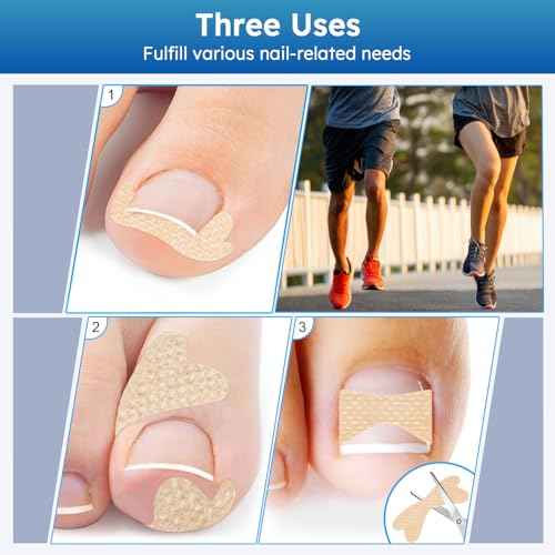 Ingrown Toenail Treatment, No Glue Breathable Curved Toenail Corrector£¬Ingrown Toenail Corrector Strips with File and Lifter, Professional Nail Correction Stickers 60Pcs