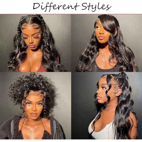 12A human Hair Bundles With Closure(14 16 18+12) Body Wave Bundles Human Hair With 4x4 Lace Closure Human Hair Brazilian Virgin Hair Weave Bundle With Closure Free Part