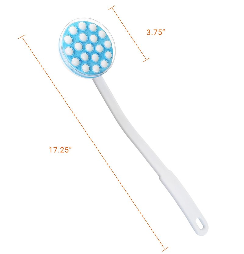 JJHREI Lotion Applicator for Back - Back Lotion Applicator for Women Men Elderly - Curved Long Handle Easy Reach Self Apply Body Cream,Sunscreen,Moisturizer