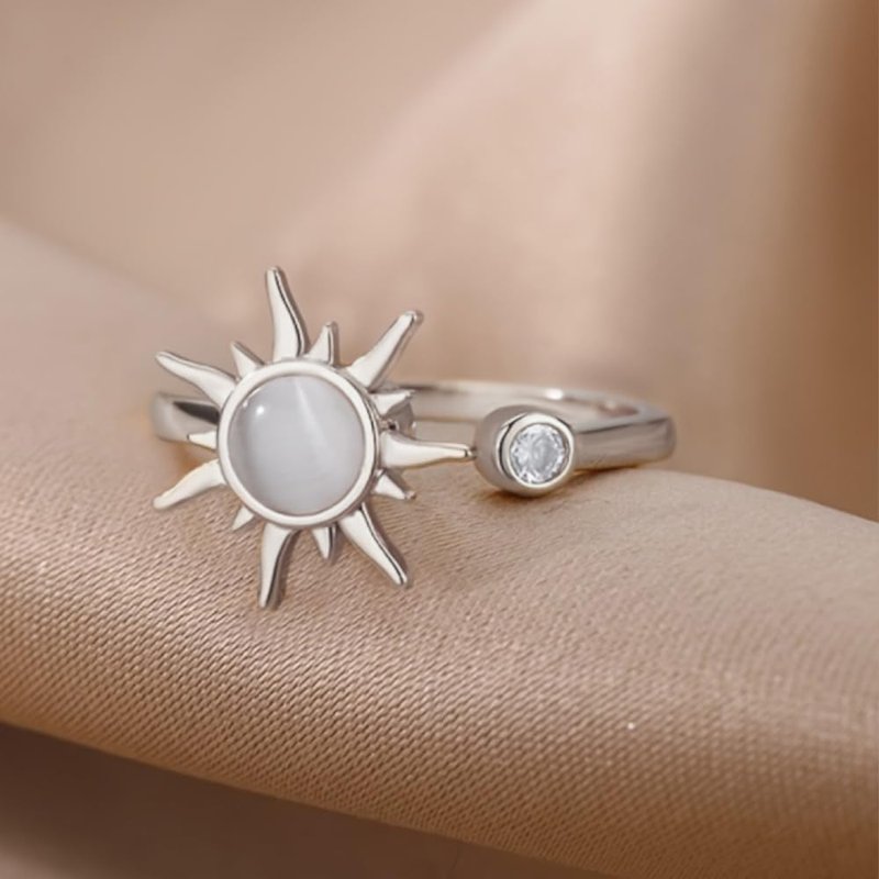 Rotatable Sun Open Ring - Stylish Everyday Jewelry for Women