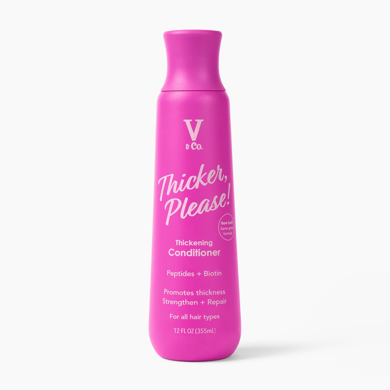 V&Co. Hair Thickening Conditioner with Peptide Technology, 12 oz, All Hair Types, Anti-Thinning Conditioner