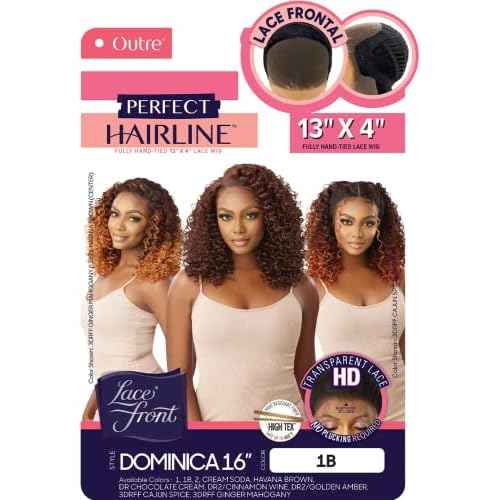 Outre Perfect Hairline 13x4 HD Lace Front Wig DOMINICA 16" (3drff cajun spice)