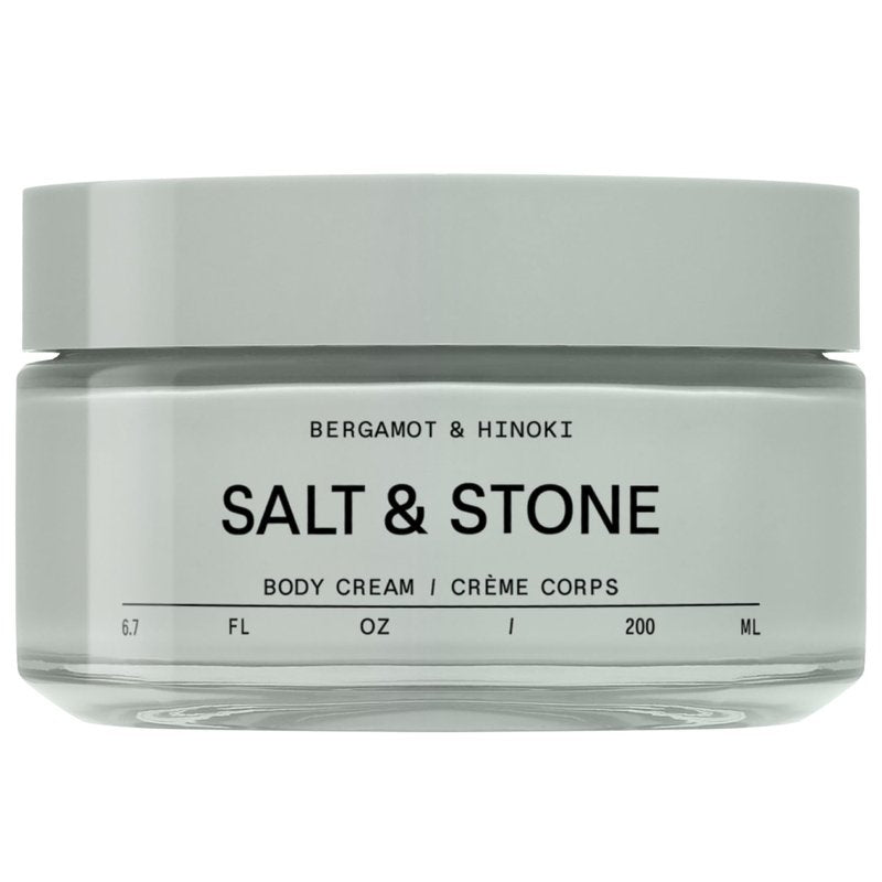 Salt & Stone Body Cream - Hydrating Seaweed & Squalane Formula for Deep Hydration | Bergamot & Hinoki 6.7 fl oz