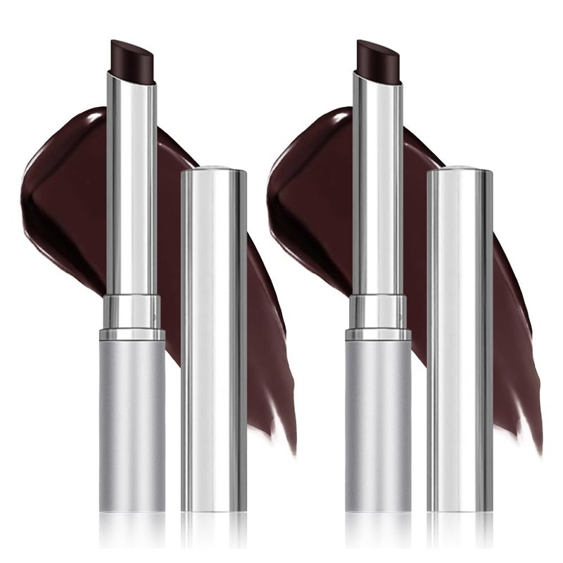 Honey Butter Lipstick Tinted Lip Balm, Shine Moisturizing Plumper Lipstick for Women, Natural Nourishing Hydrating Lip Gloss Stain for Dry Lips, Lightweight Lip Liner Care Makeup, Vegan - 2Pc Black