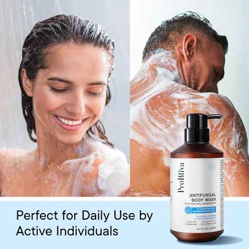 Antifungal Body Wash Treatment Soap ? Antibacterial Wash for Jock Itch, Ringworm, Back Acne, Tinea & Foot Odor ? Medicated Skin Relief Cleanser Gel with Tea Tree Oil & Tolnaftate for Men and Women