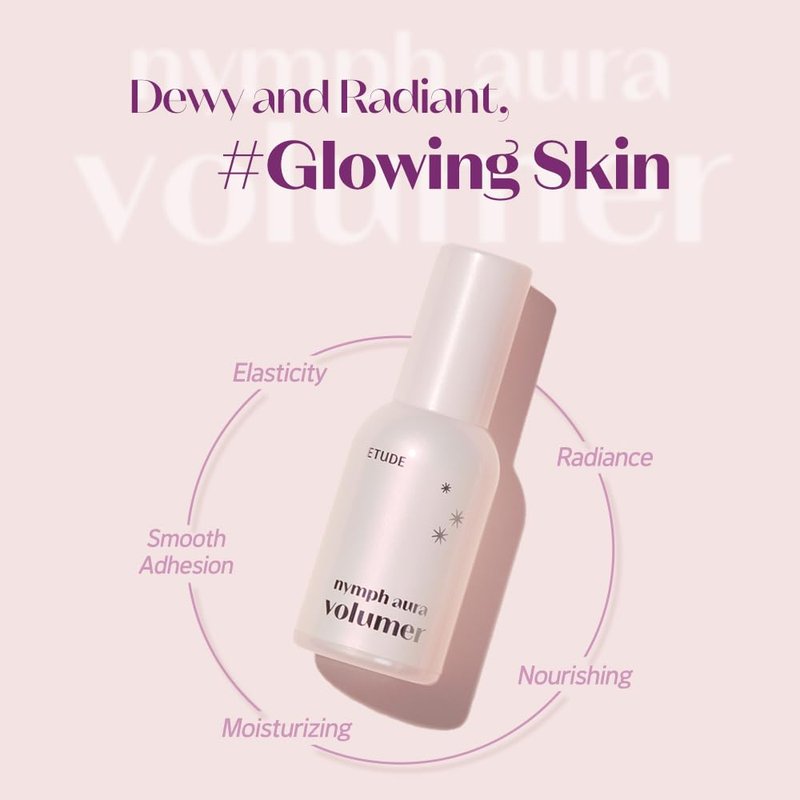 ETUDE Nymph Aura Volumer (0.81Fl Oz) | Face Primer, Korean makeup, Hydrating Radiant Cream, Restoring, Glow & Shiny Makeup Base, Smooth & Flawless Skin, Natural Finish, Kbeauty