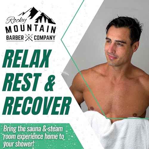 Mountain Mint Shower Steamers 7 Pack ? Made in USA with Extra Strong Scent- Essential Oil Aromatherapy with Eucalyptus, Peppermint & Menthol - Refreshing Scent for Stress Relief
