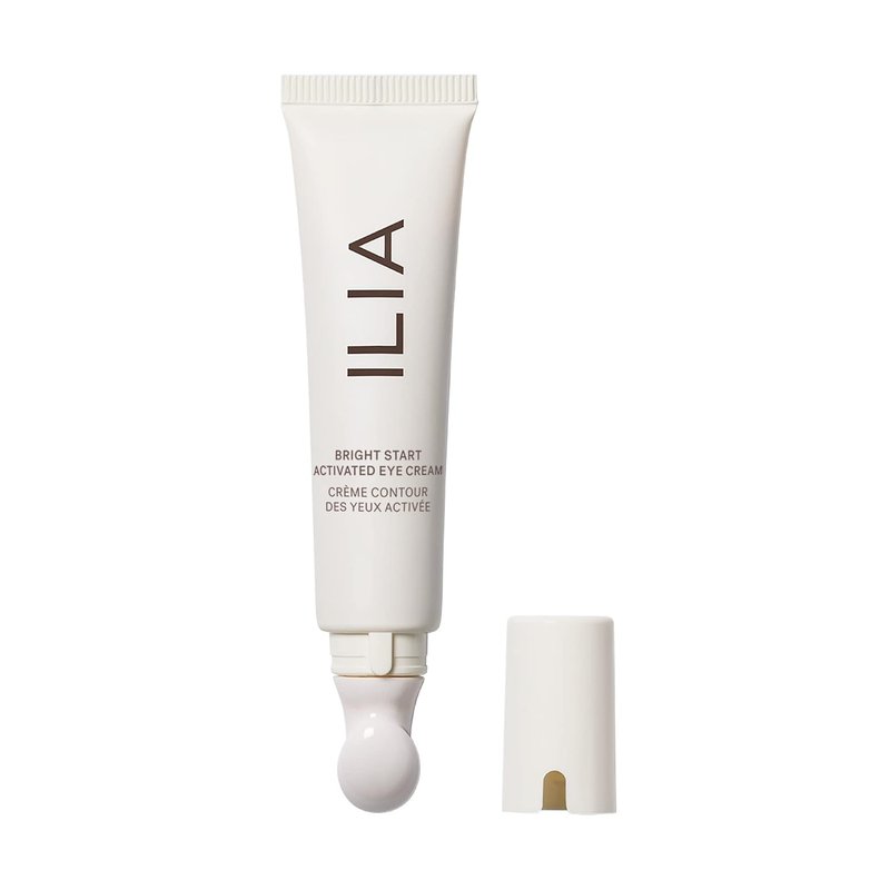 ILIA Bright Start Eye Cream - Plant-Based Formula with Massage Tool | Reduces Puffiness & Fine Lines | 0.5 oz (15 ml)