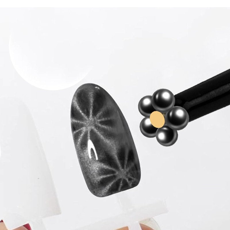 Cat Eye Nail Art Magnet Tools - 3pcs Strong Magnetic Nail Polish Applicators for Stunning Salon Designs
