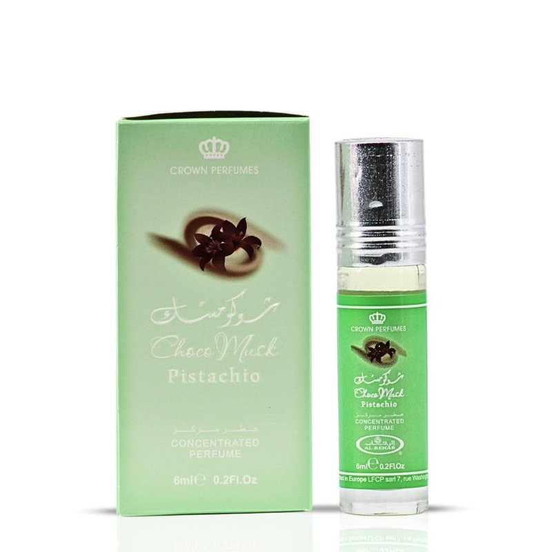 Al-Rehab Choco Musk Roll-On Fragrance Oil - Sweet Gourmand Scent with Marshmallow & Pistachio | 6ml (0.2 oz)