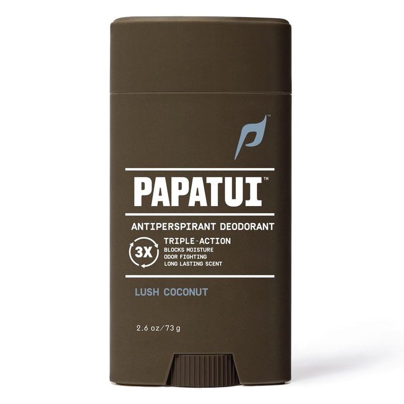 PAPATUI by Dwayne Johnson Triple Action Antiperspirant for Men | Sweat Control, Odor Neutralizer & Skin Nourishing | Lush Coconut | 2.6 oz