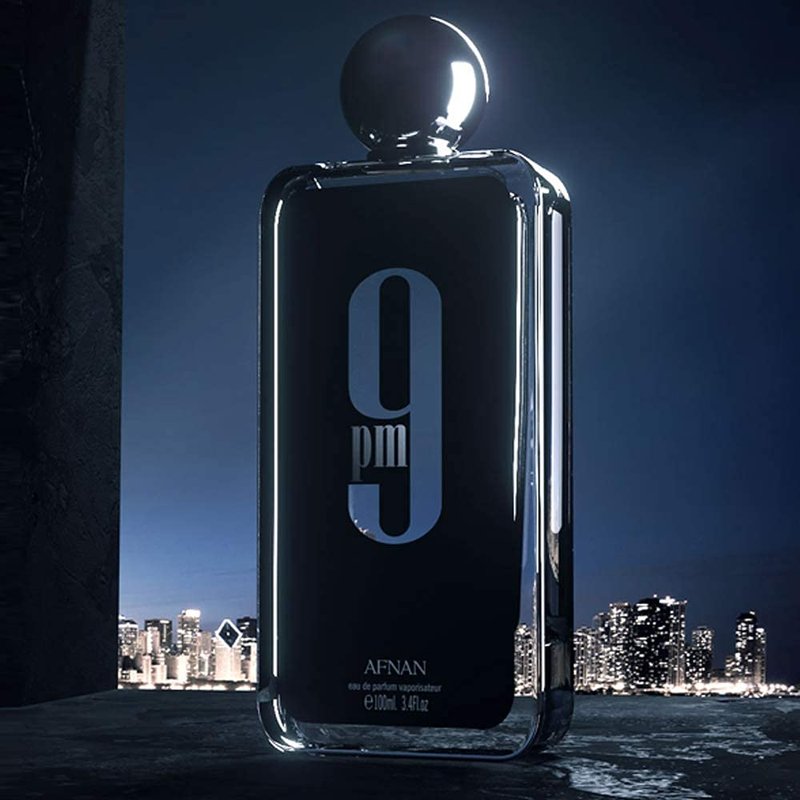 Afnan 9 Pm Pour Homme Eau de Parfum Spray for Men, 3.4 Ounce and Lattafa BADE'E AL OUD HONOR & GLORY 3.4 EAU DE PARFUM SPRAY Bundle