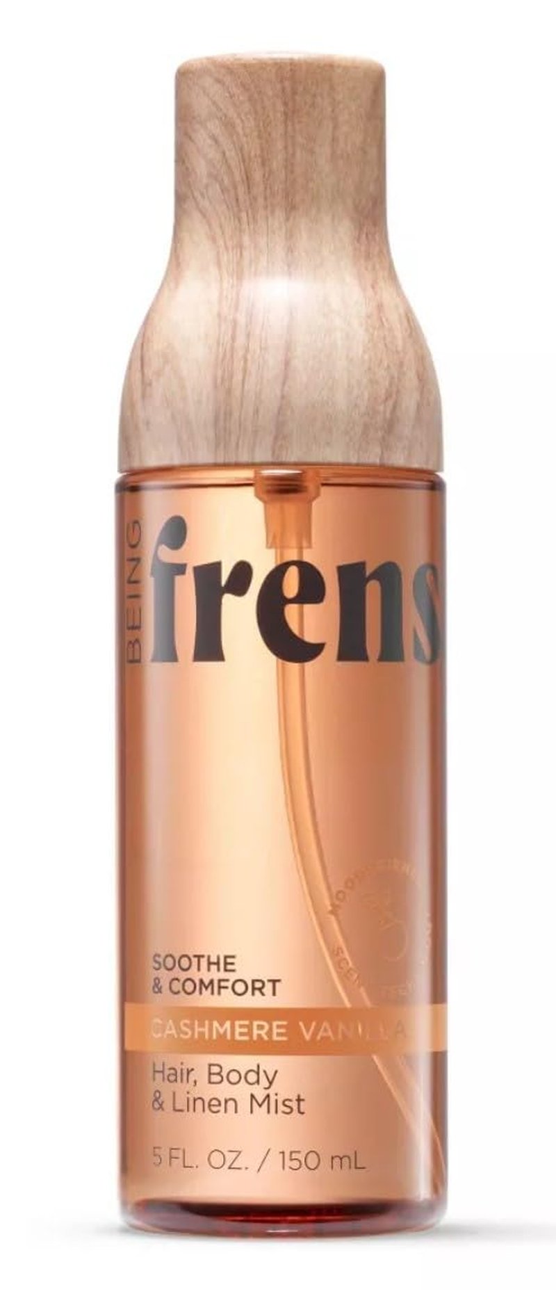 Being Frenshe Hair, Body and Linen Mist, Cashmere Vanilla Scent with Essential Oils, Multi-Purpose Spray for Women, 5 fl oz