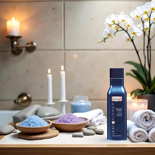 Leaf & Flower Nurishing Shampoo 12 oz | Necessities And Essentails Packaging (Blue/Damage Correction)