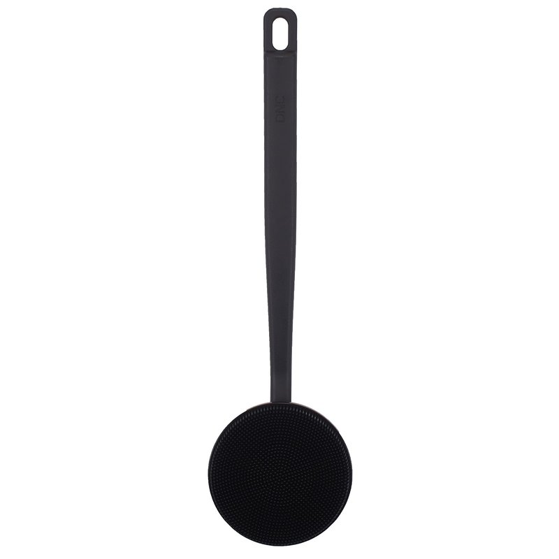 DNC Back Scrubber for Shower, Silicone Shower Brush with Long Handle Soft Bristles, Bath Body Exfoliator Washer for Men Women