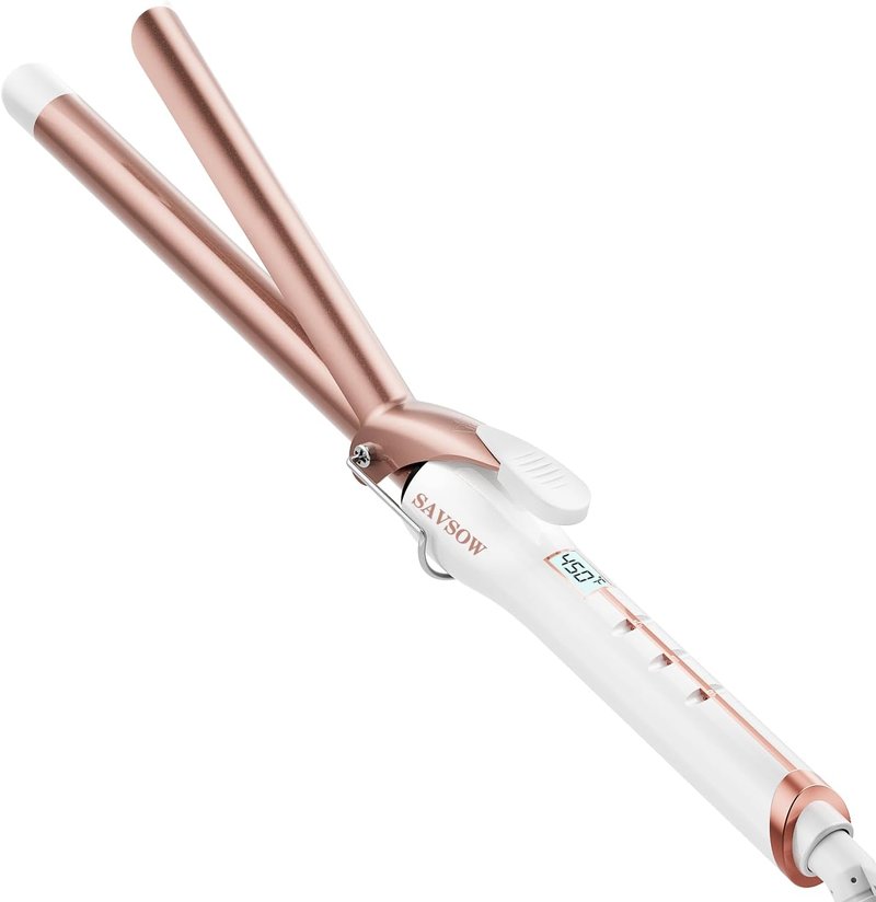 Skiennix 3/4 Inch Curling Iron - Long Barrel Ceramic Tourmaline Wand for All Hair Types