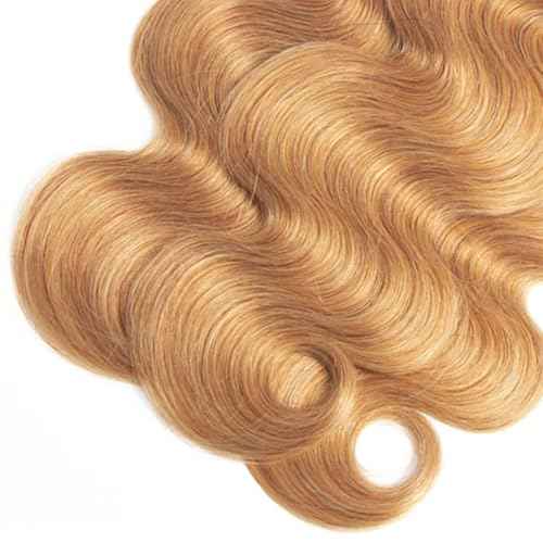 30 32 34 Inch Ombre Bundles Human Hair Blonde Body Wave Bundles Niegmeag Virgin Soft and Silky Remy Hair Extensions Double Weft 1b27 Body Wave Bundle Hair Weave