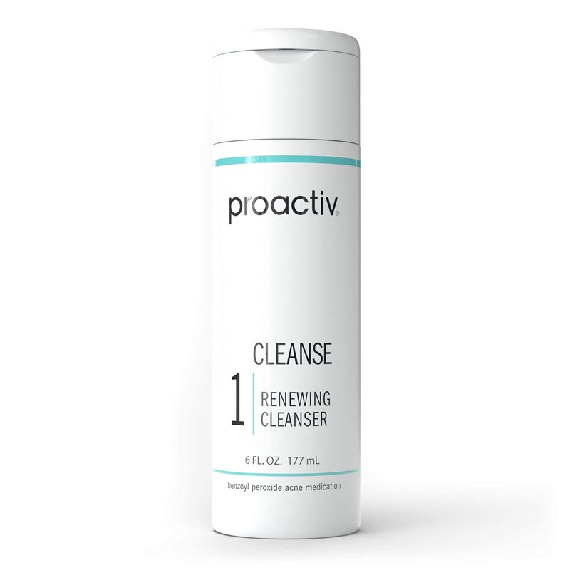 Proactiv Acne Cleanser - Benzoyl Peroxide Face Wash & Daily Treatment - 6 Fl Oz with Exfoliating Beads & Hyaluronic Acid