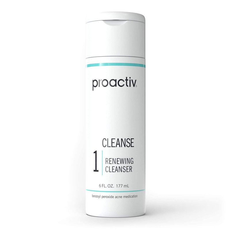 Proactiv Acne Cleanser - Benzoyl Peroxide Face Wash and Acne Treatment - Daily Facial Cleanser and Hyularonic Acid Moisturizer with Exfoliating Beads - 90 Day Supply, 6 Fl Oz