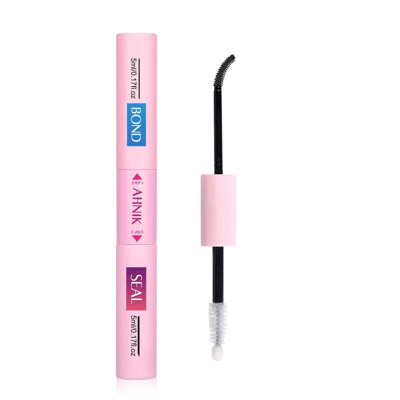 Lash Cluster Glue, 72H Long-Lasting Waterproof & Non-Irritating Lash Bond and Seal, Eyelash Glue for DIY at Home, 5ml Bond + 5ml Seal (1 Pack)