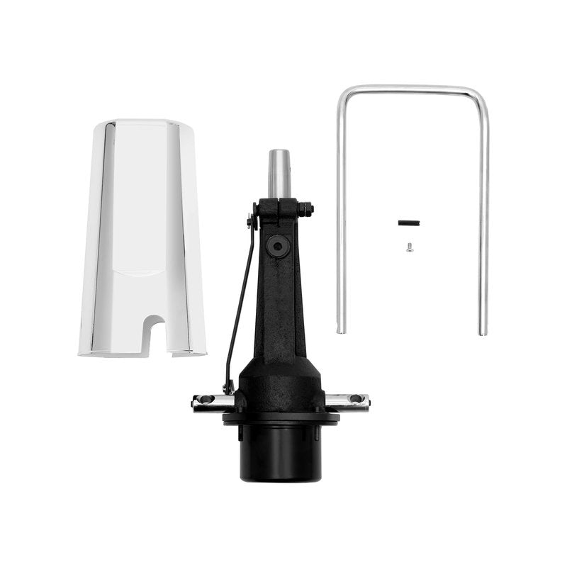 Ageanbri Barber Hydraulic Pump 440 Pounds Weight Capacity 4 Bolt Pattern Pump Chair Replacement Hydraulic Pump w/Adjustable Height Beauty Salon Equipment (Black)