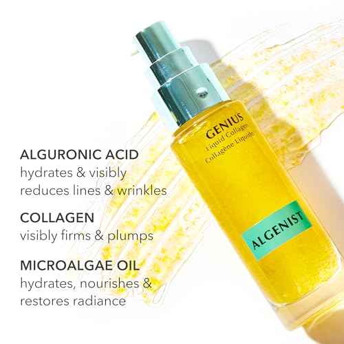Algenist GENIUS Liquid Collagen Serum - Firming and Hydrating Face Serum with Collagen + Vitamin E - Helps Visibly Minimize Fine Lines + Wrinkles and Improve Elasticity (1 oz)