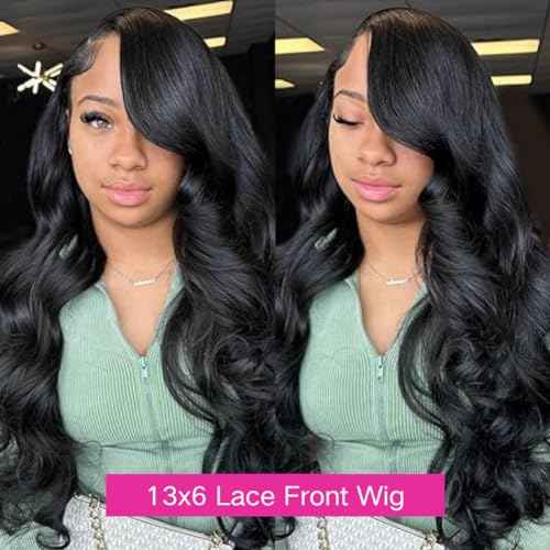 CHUDI 13x6 220 Density Body Wave HD Lace Front Wigs Human Hair Pre Plucked Transparent Lace Frontal Wigs with Baby Hair Glueless Brazilian Wigs Human Hair for Women 20 Inch