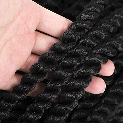 Admutty Havana Twist Crochet Hair 12 inch 6 Packs Crochet Havana Twist Senegalese Twist Crochet Hair Jumbo Havana Twist Crochet Braids (2#)