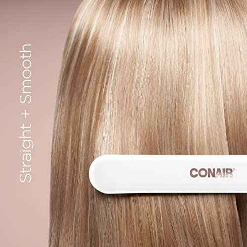 Conair Double Ceramic Flat Iron, 1 1/4-inch Hair Straightener