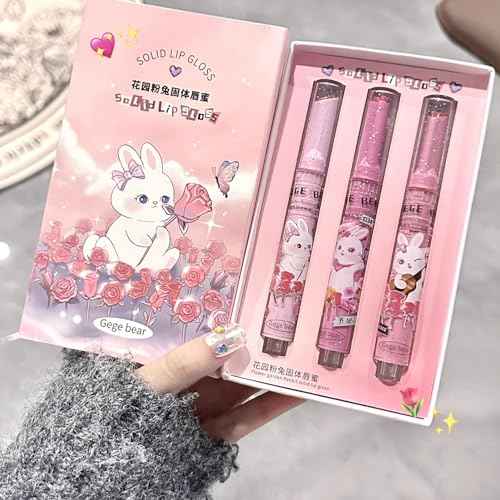 6 Colors Cute Jelly Lipstick Set, Shine Hydrating Lip Gloss, Moisturizing Tinted Lip Balm, Smooth Nourishing Lip Care Lip Tint with Gift Box