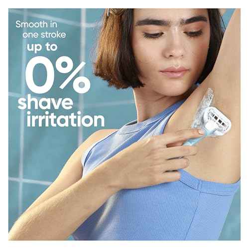 Gillette Venus Extra Smooth Women's Razor with Reusable Handle, 5 Blade Refills and Shower Holder