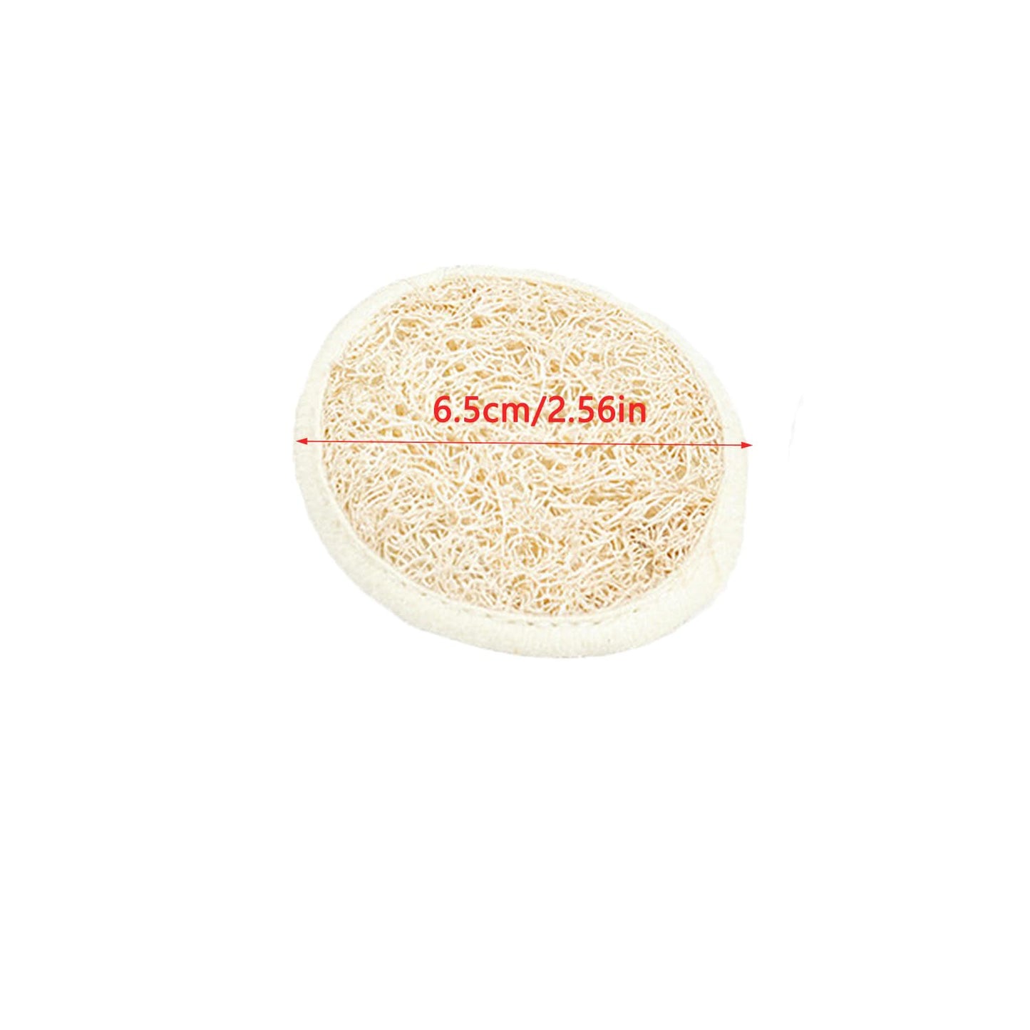 ArrErr 6 Pack Exfoliating Facial Sponge Natural Loofah Face Scrubber Exfoliating Facial Cleansing Pads Exfoliator Face Sponge Dead Skin Remover for Daily Cleaning and Makeup Pores Blackheads Removal