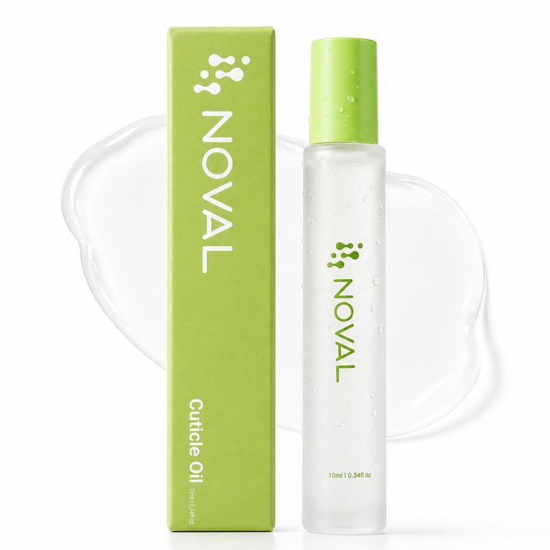 NOVAL Roll on Cuticle Oils with Tea Tree Oil, Easy Rollerball Application, Fresh Mint Scent, Nail Moisture, Natural Ingredients, 0.34 fl.oz