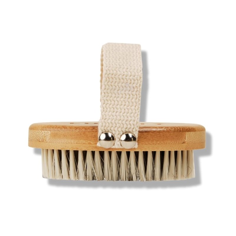 LUMITY Copper Body Brush, Exfoliating Dry Brush with Nylon and Copper Bristles, for Lymphatic Drainage and Circulation, Skin Smoothing