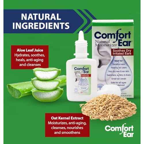 Westone Comfort Ear Natural Ear Drops for Itchy Ears, Ear Ache Drops Adults & Kids | Earwax Aid for Dry Ears | Personal Comfort for Hearing Aid, Swimmers, and Ear Itch Relief for Humans | Pack of 1