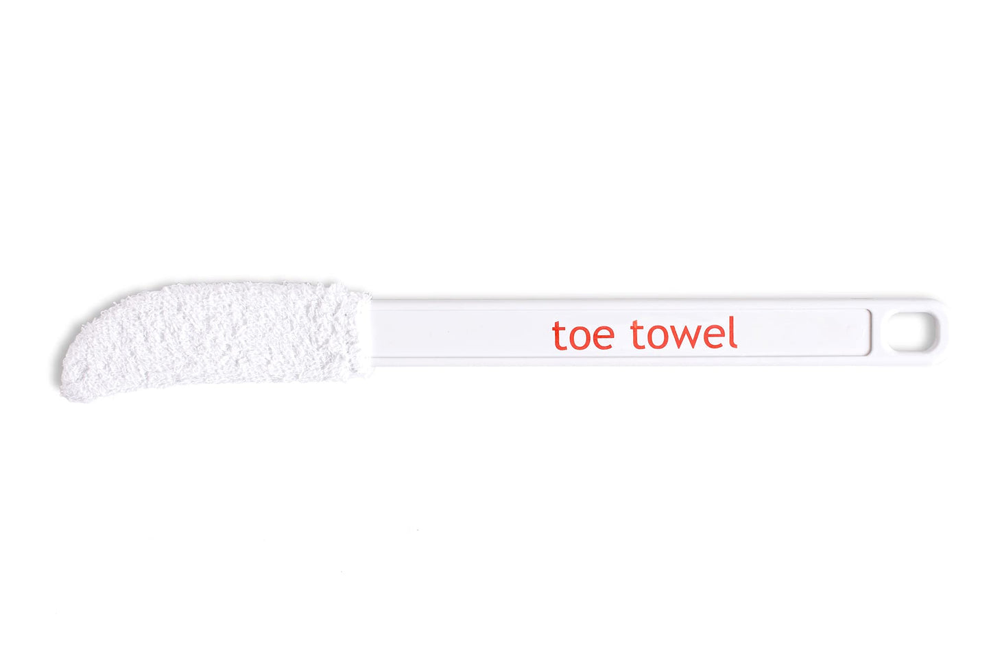 Short Handle 12 inch Foot Toe Brush Best Product to Clean and Dry Between Toes. Removes Dead Skin and Stops Itchy, Sore Toes. This toe towel is More Suitable for Younger People.