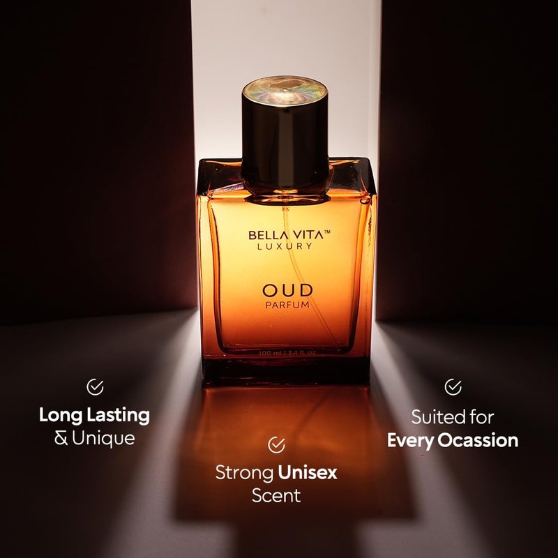 Bellavita Luxury OUD Eau de Parfum - Unisex Long-Lasting Fragrance | 100 ml (3.4 fl. oz.) | Woody, Caramel, Floral Notes