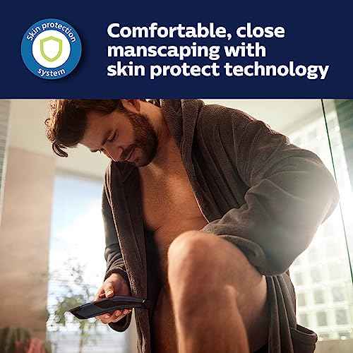 Philips Bodygroom 7000 Series, Showerproof Groin and Body Trimmer for Men, Precise Body Grooming, Adjustable Comb, Safe Even Below The Belt, 80 Min. Runtime, Model BG7040/42