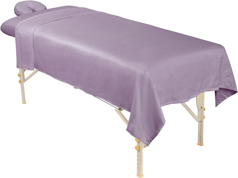 Premium Microfiber Massage Sheet Set - Ultra-Light, Stain & Wrinkle-Resistant | Lavender, 3-Piece Set