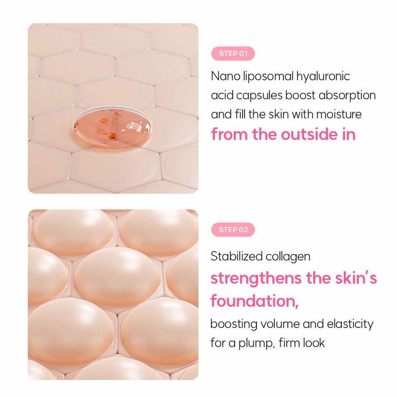 Elishacoy | Moist Up Super Hyalurone Ampoule Serum, Deep Hydration & Elasticity Booster with Multi-Layer Hyaluronic Acid Capsules + Collagen, for All Skin Types, 50ml (1.69 fl oz)