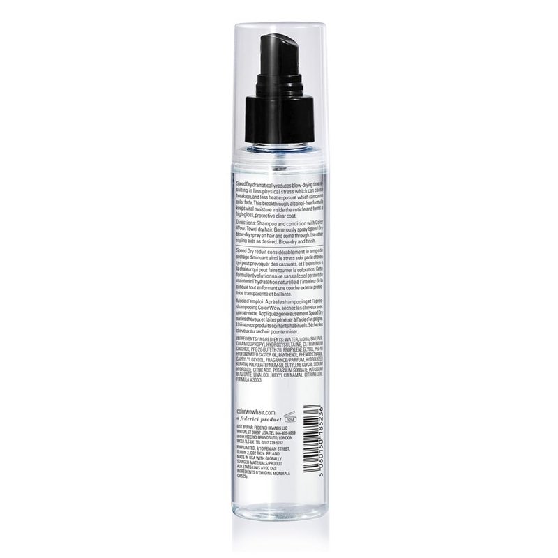 COLOR WOW Speed Dry Blow Dry Spray - Reduce Drying Time by 30% | Heat Protection & Breakage Prevention | Cruelty-Free