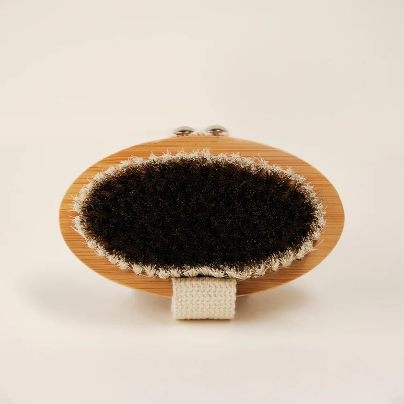 LUMITY Copper Body Brush, Exfoliating Dry Brush with Nylon and Copper Bristles, for Lymphatic Drainage and Circulation, Skin Smoothing