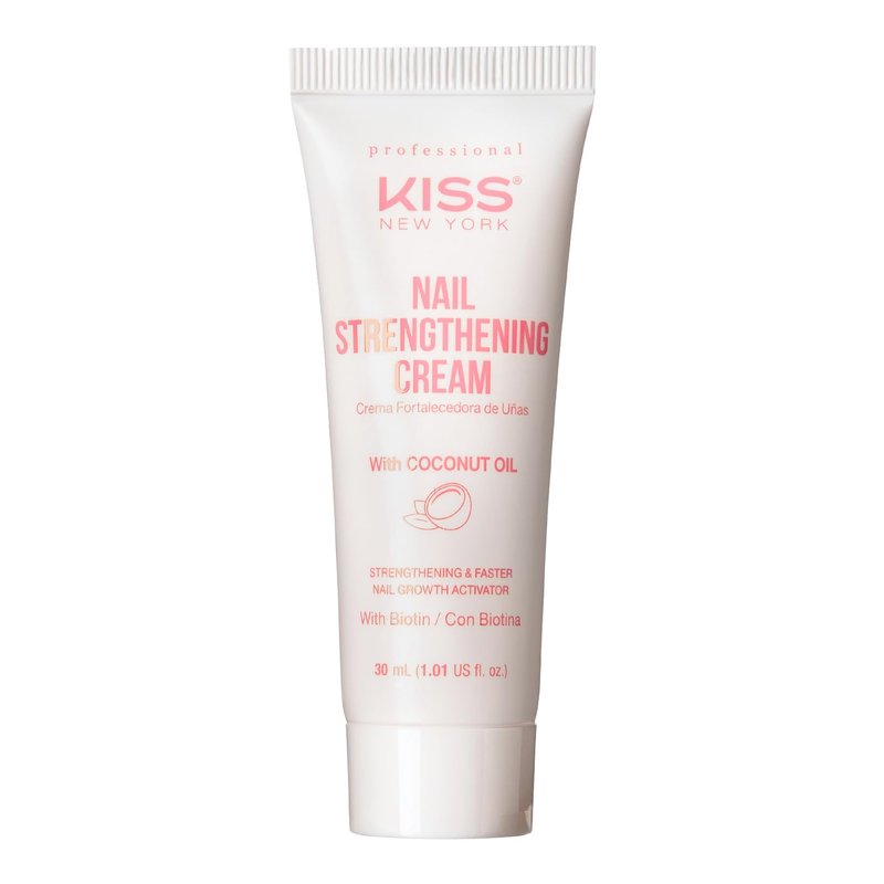 Kiss New York Nail Strengthening Cream - Coconut Oil Infused Nail Growth & Conditioning Treatment | Made in Korea
