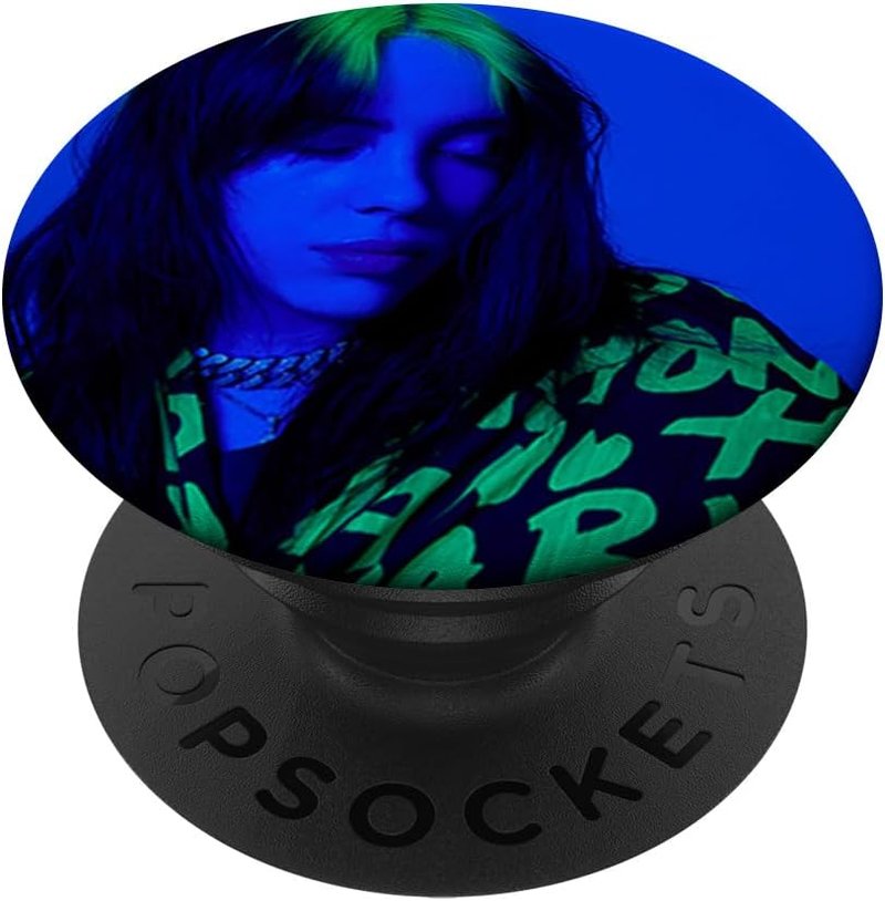 Billie Eilish PopSockets Standard PopGrip - Downward Glance Photo Design for Easy Grip