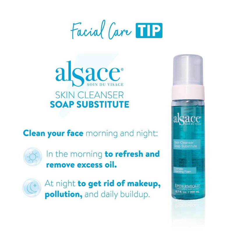 EPIDERMIQUE Alsace Soap Free Face Wash | Gentle Cleansing Foam for Sensitive Skin | pH 5.5 Facial Cleanser with Aloe Vera & Calendula | Hydrating Face Wash for Women & Men - 6.7 fl oz