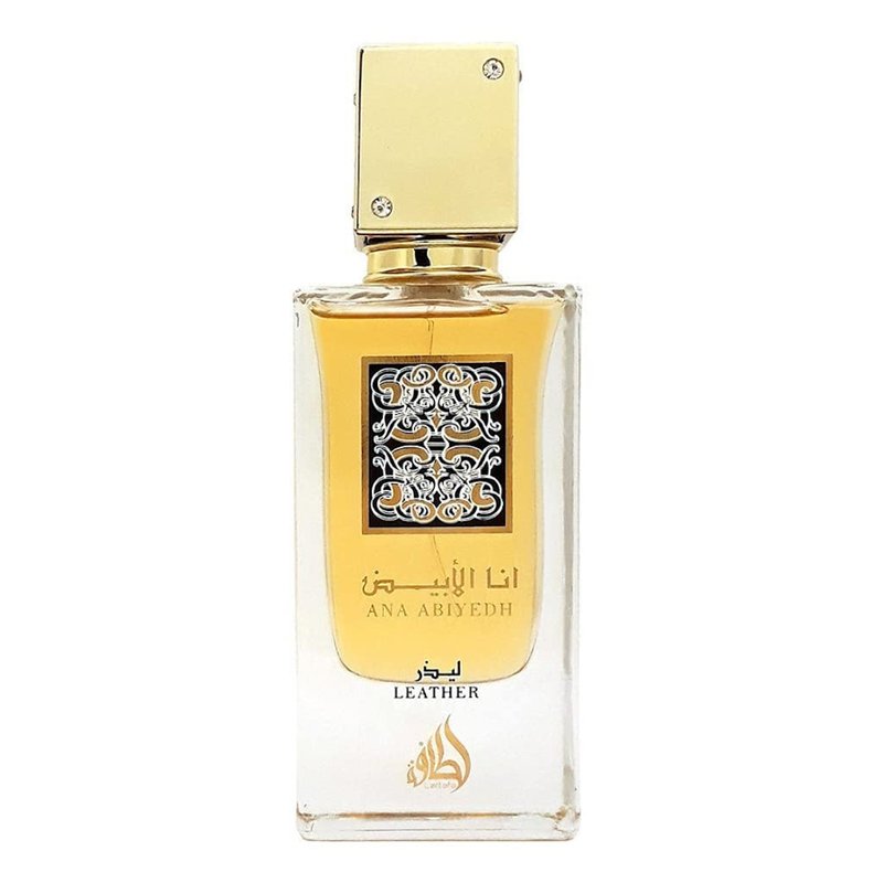 Lattafa Perfumes Ana Abiyedh Leather - EDP 60ML (2.0 OZ), Oriental with a Classic Combination of Oudh, Roses & Vanilla. (Ana Abiyedh Leather)