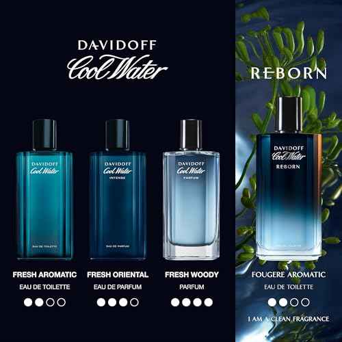 Davidoff Cool Water Reborn Eau de Toilette ? Woody Men's Cologne ? With Notes of Rosemary, Galbanum & Vetiver ? Long Lasting Fragrance